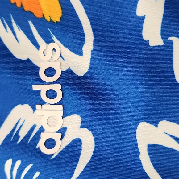 adidas Farm Rio Butterfly Print Mini Dress Blue Short Sleeves, Women's Small - Picture 7 of 8